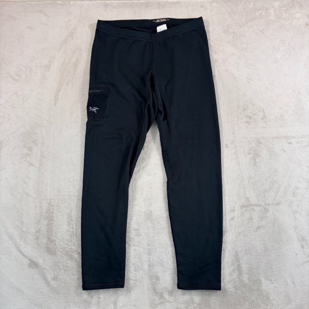 Arc'Teryx Rho AR Baselayer Bottoms Pants Men XL Black Outdoor Active Hiking